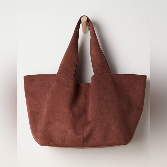 Free People Handbags - Blair Reversible Vegan Suede Tote